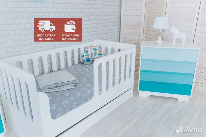 Кровать манеж с ящиком в наличии