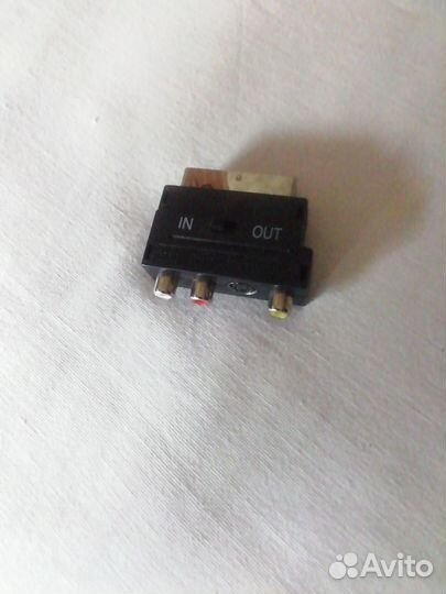 Адаптер-переходник Scart - 3 RCA +svhs