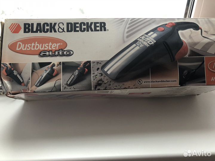 Пылесос автомобильный black+decker ACV1205