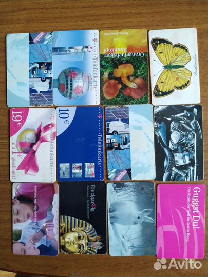 Телефонные карточки, таксофона Европа и Германия