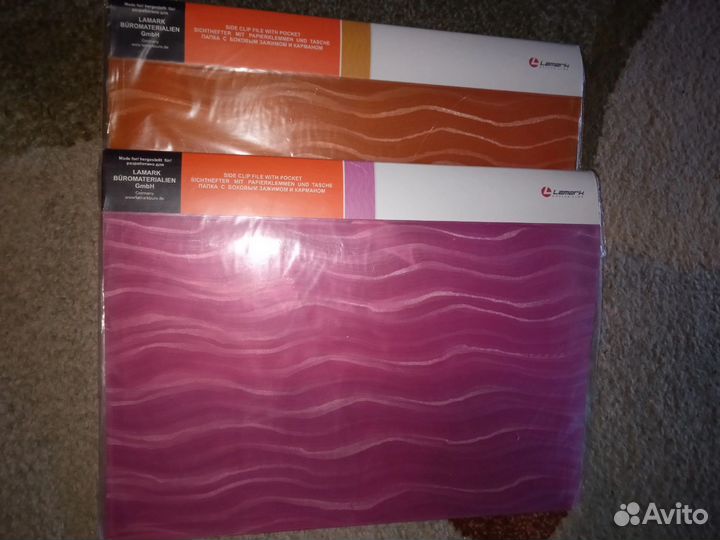 Папки с кольцами и зажимами