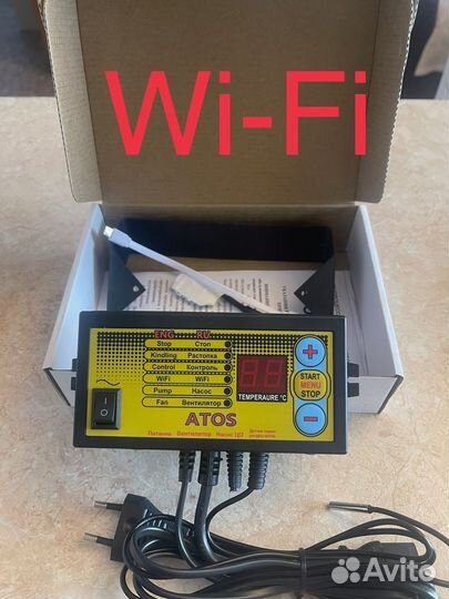 Контроллер Atos Wi-Fi для твердотопливных котлов