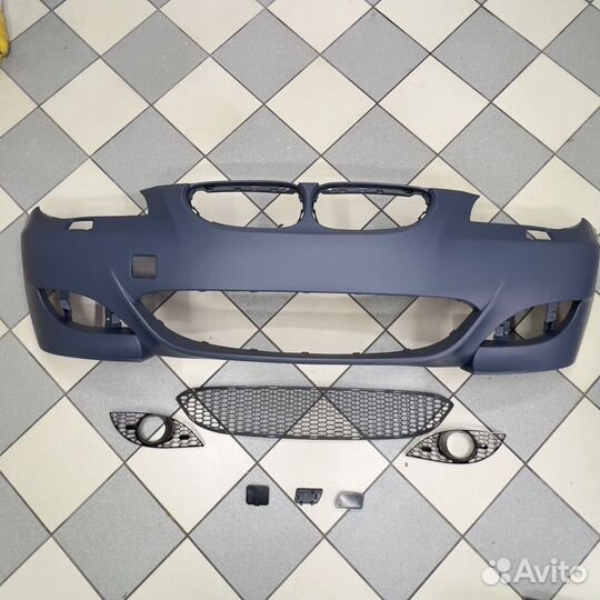 Переоний бампер м5 look bmw e60 пластик для пэка