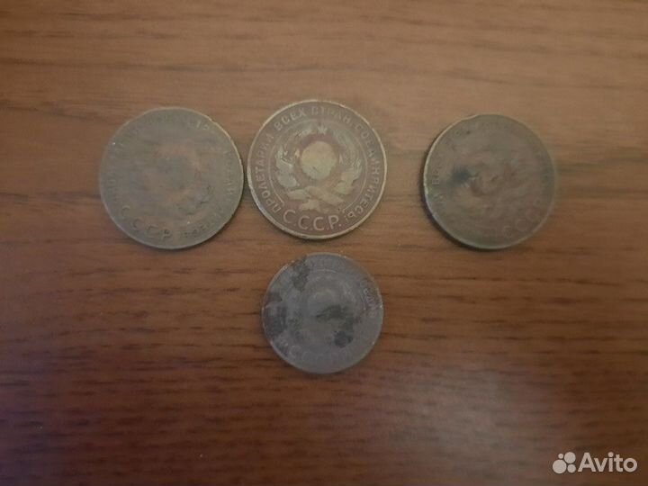 Монеты 3-5 копекек СССР 1924год