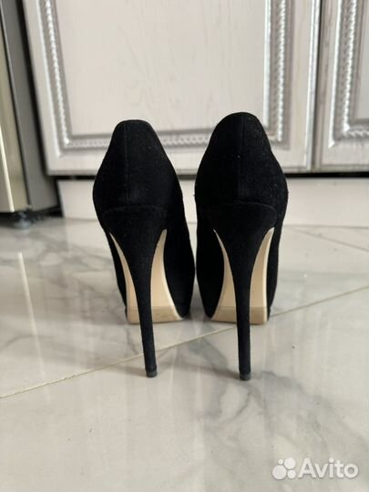 Туфли натуральная замша 37