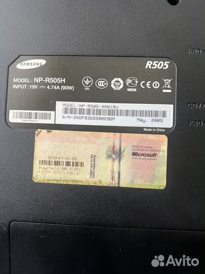 Ноутбук на запчасти