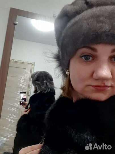 Шапка норковая женская