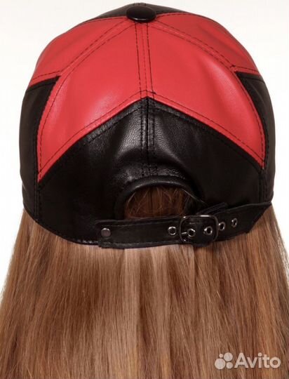 Кепка натуральная кожа