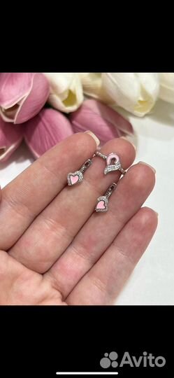 Серебряные серьги детские