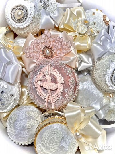 Новогодние шары ручной работы