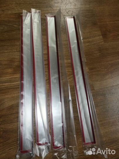 Передние накладки на пороги, лада гранта