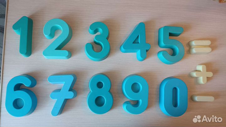 Цифры объемные