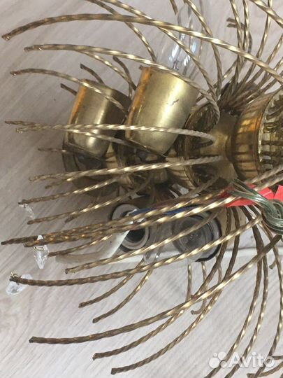 Хрустальная люстра СССР винтажная