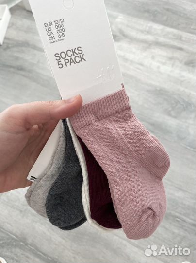 Носки новые на новорожденного h&m