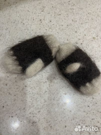 Варежки детские шерстяные