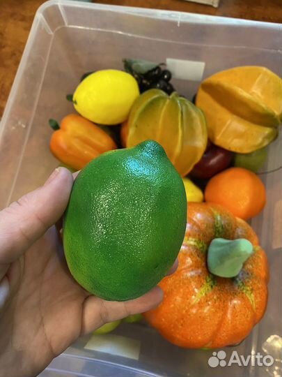 Фрукты и овощи искуственные муляж