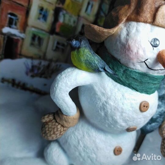 Ватная ёлочная игрушка