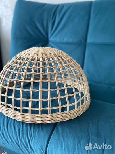 Плетеный абажур