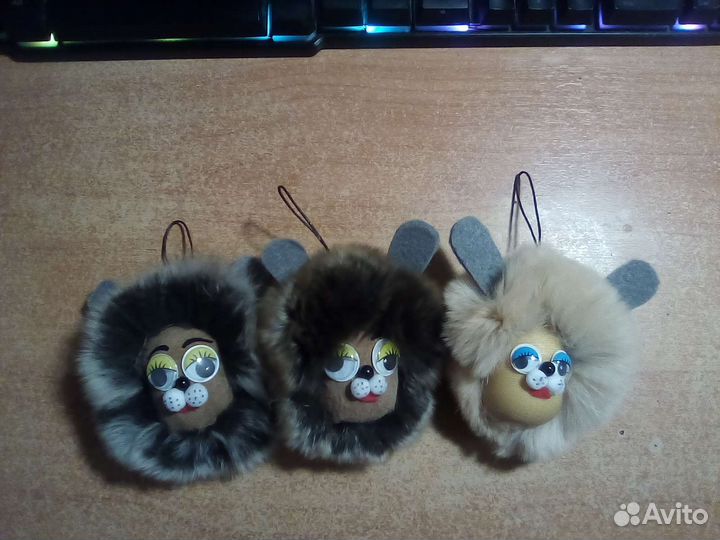 Зайчик из натурального меха