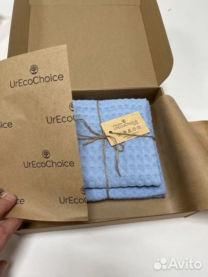 Набор вафельных полотенец 3 шт, для кухни