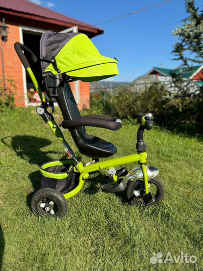 Велосипед трехколесный детский коляска с родительс