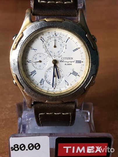 Часы Citizen chronograph alarm 6850 Titanium