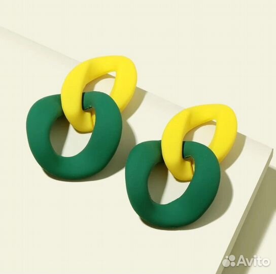 Серьги стильные лето/серьги модные/серьги бомба