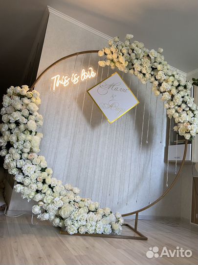 Свадебная арка в аренду(круглая фотозона)