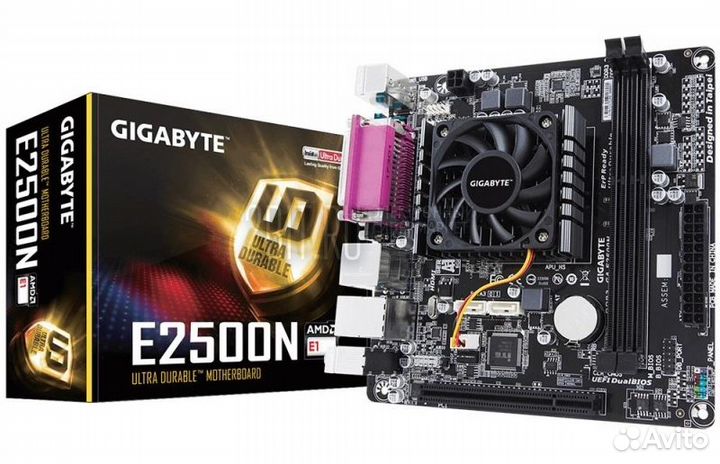 Материнская плата с процессором gigabyte GA-E2500N