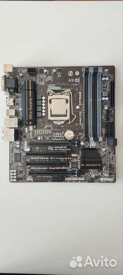 Мат.плата LGA1150 GA-H87M-D3H+xeon E3-1220V3