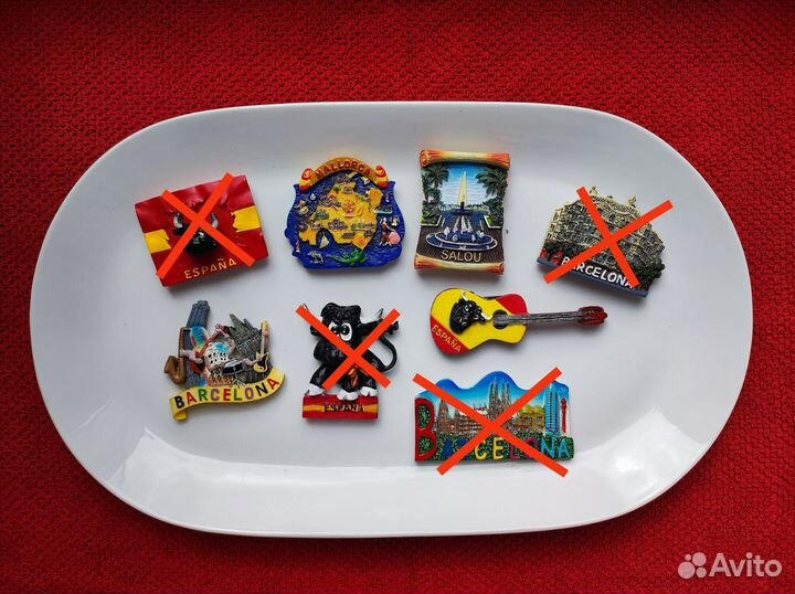 Магниты на холодильник из разных стран Испания