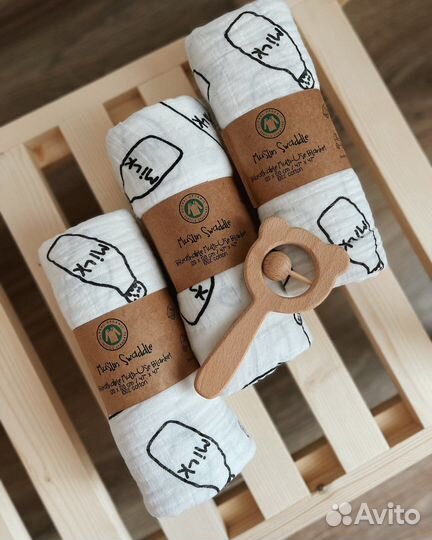 Муслиновые пеленки 120х120 новые