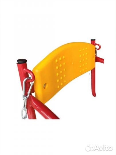 Качель детская на цепях со спинкой