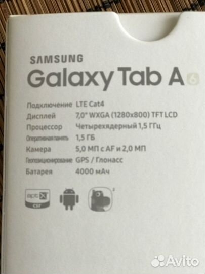 Samsung Tab A SM-T285