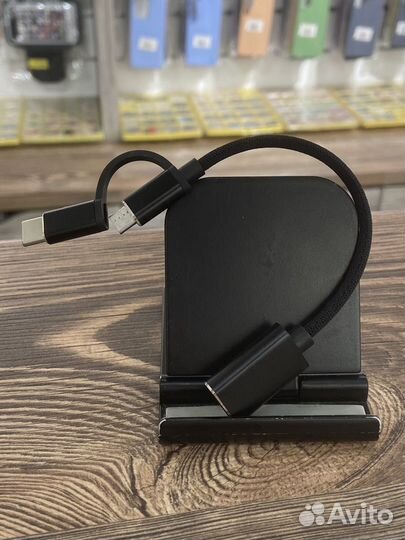 Кабель OTG - microusb + Type-C