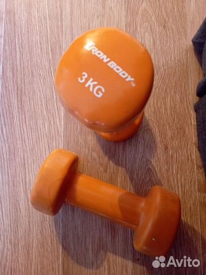 Гантели 3 кг и гири 18 кг