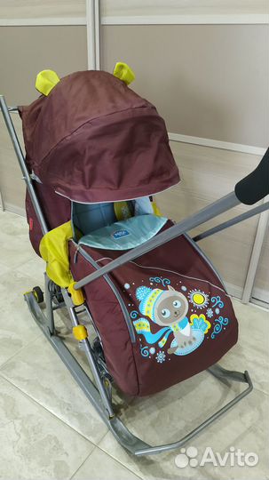 Санки-коляска ника детям 7