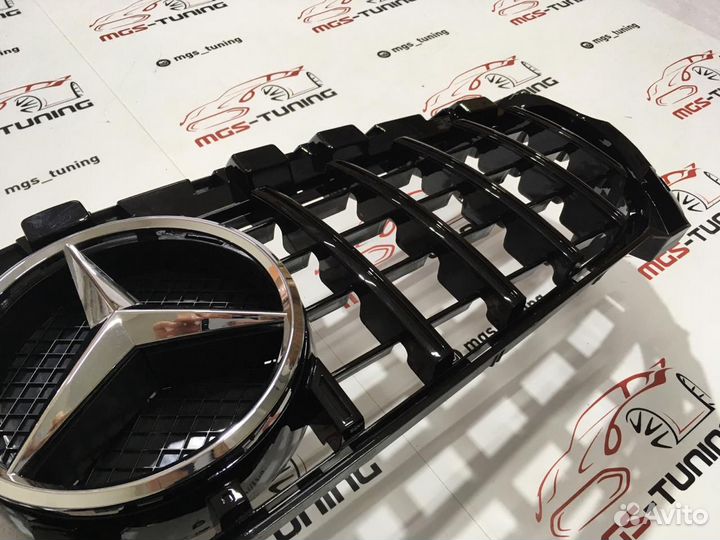 Решетка на Mercedes CLA class w117 GT Хром звезда