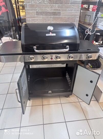 Газовый гриль Bellagio Villa 400 Black 4+1 горелки