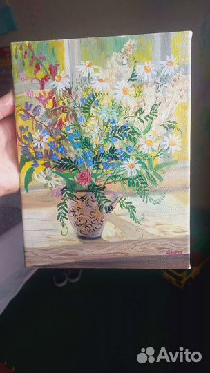 Картина маслом букет