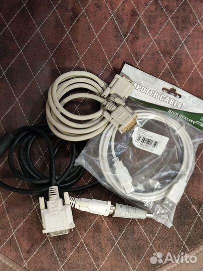 Кабели для компьютера VGA, DVI, USB A-A