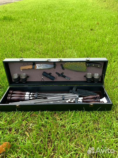 Подарочный набор шампуров в кейсе
