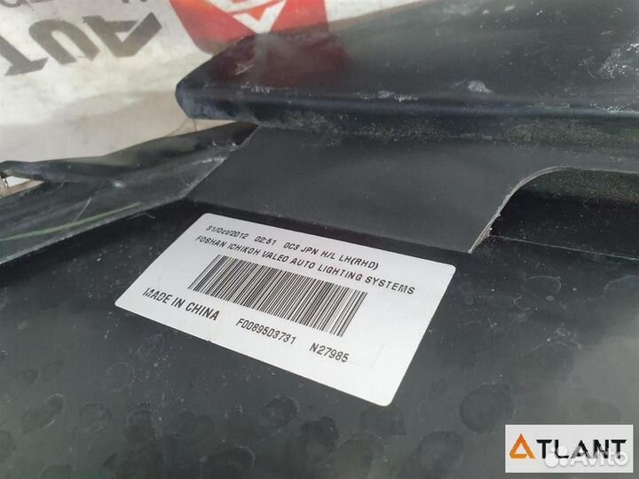 Фара передняя левая nissan latio