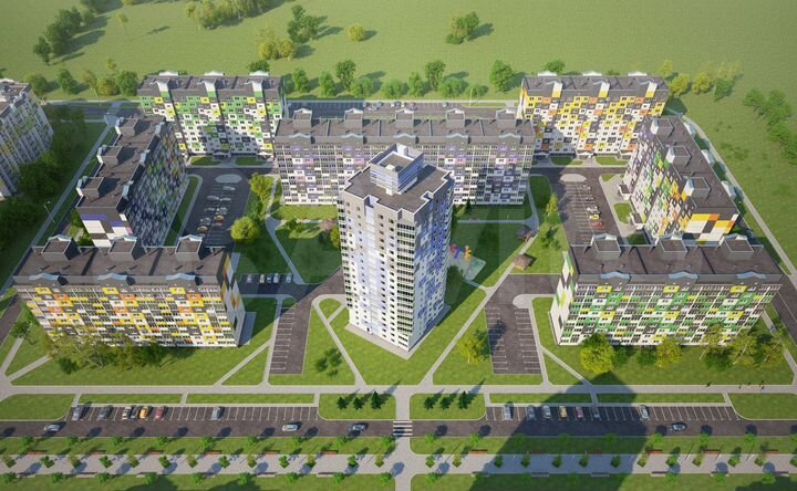 2-к. квартира, 63,5 м², 4/19 эт.