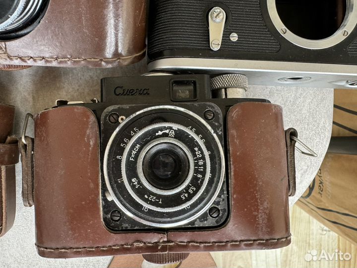 Ретро плёночные фотоаппараты советские разные