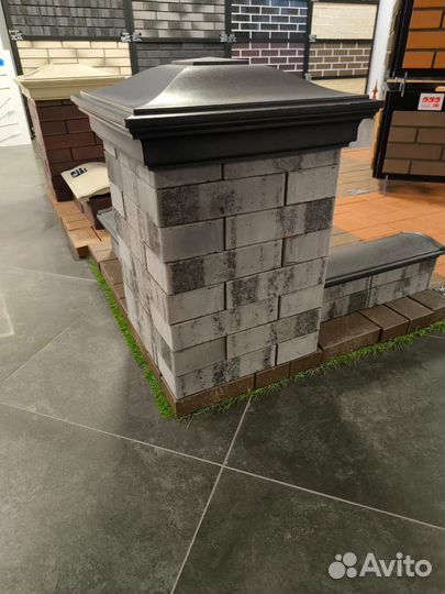 Новый облицовочный кирпич, двух цветный