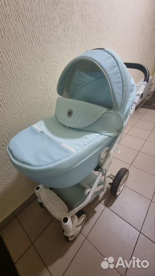 Коляска 2 в 1 эко кожа