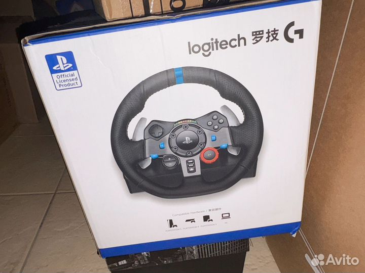 Logitech g29 + shifter + стойка