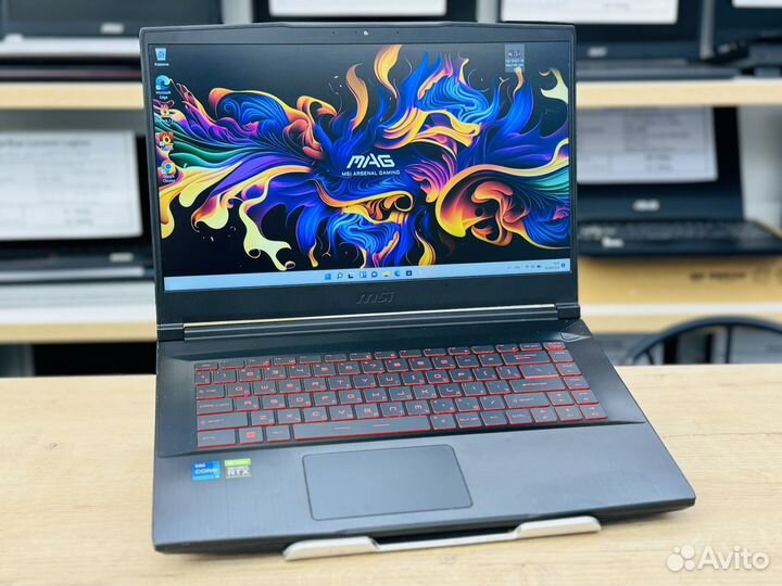 Игровой ноутбук MSI 144Hz Core i5-11400H+ RTX 3050