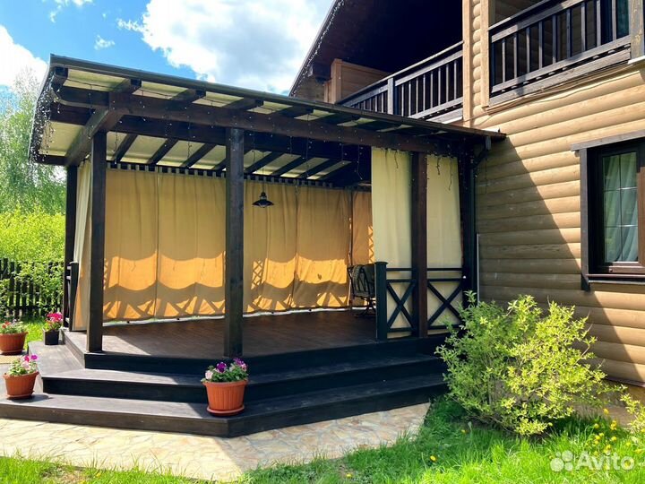 Уличные шторы для беседки веранды